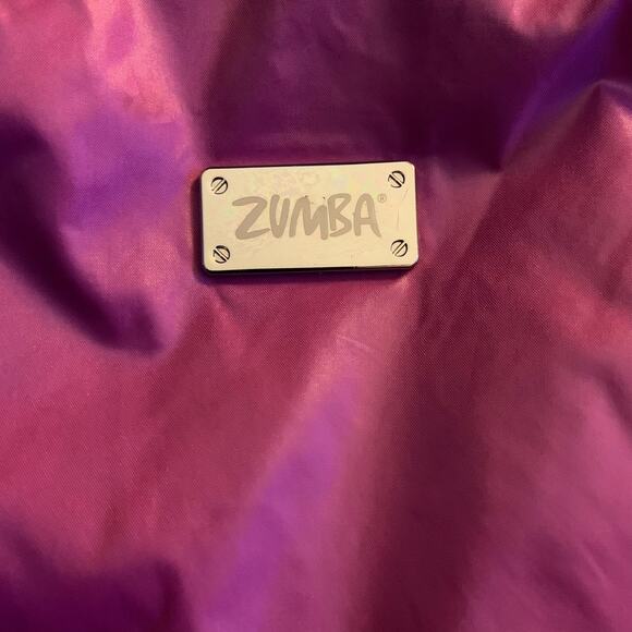 Zumba Large Fuchsia Nylon Crossbody - Picture 9 of 11